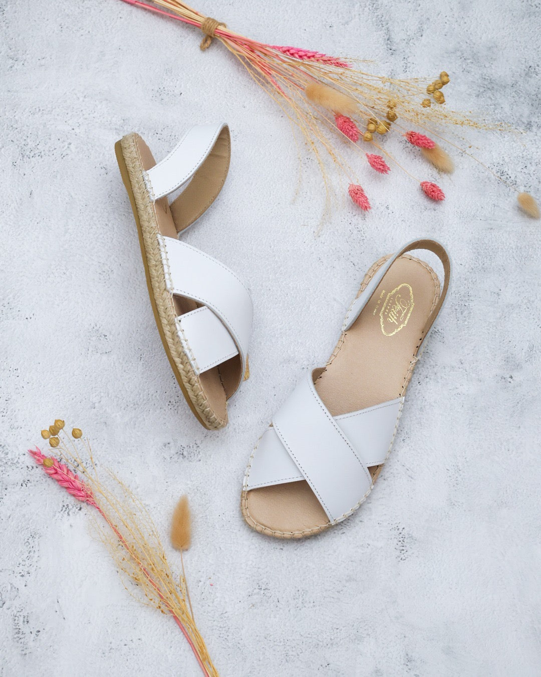 Espadrille Blanc Flats