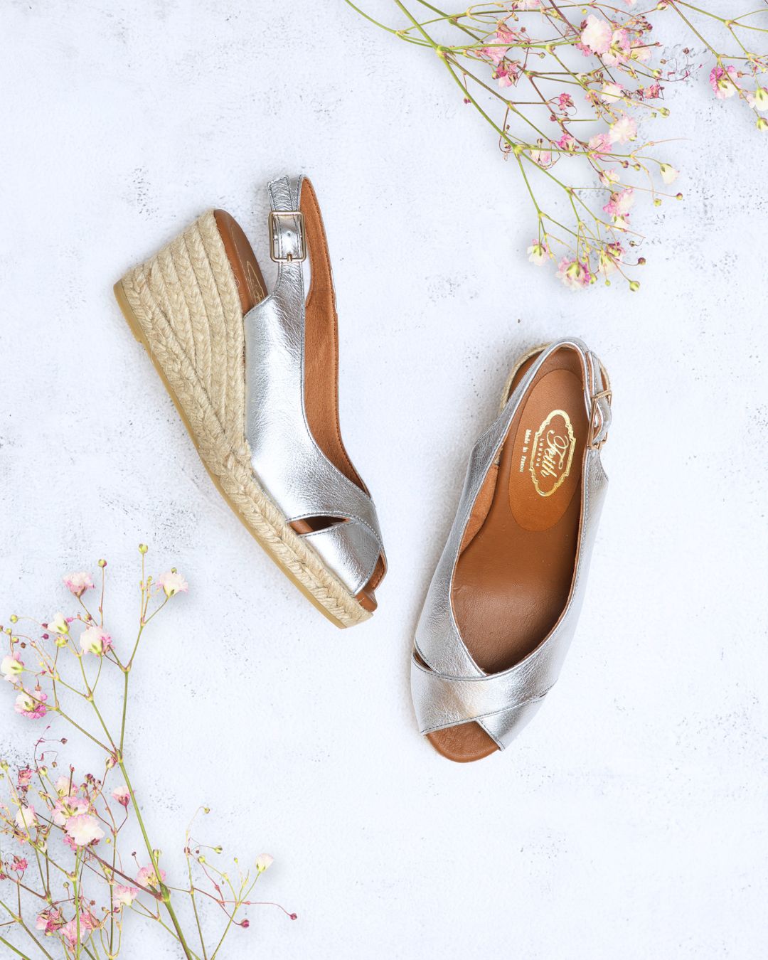 Espadrille Croise Silver