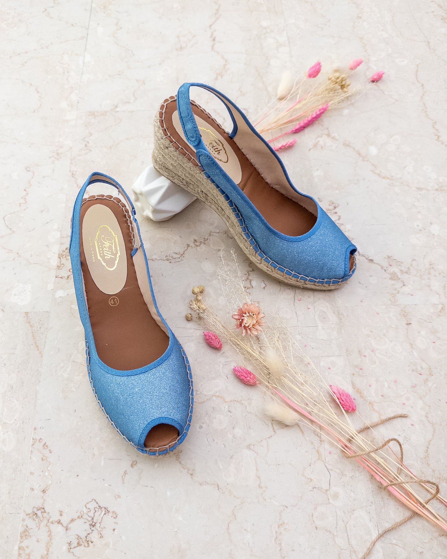 Espadrille Shimmer Blue