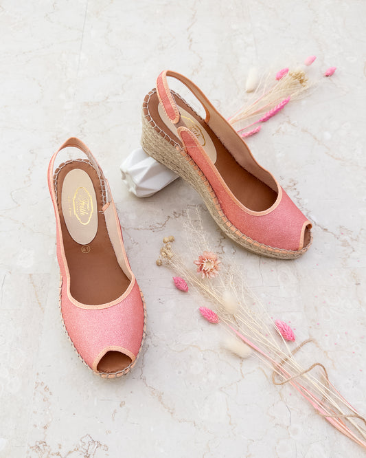 Espadrille Shimmer Coral