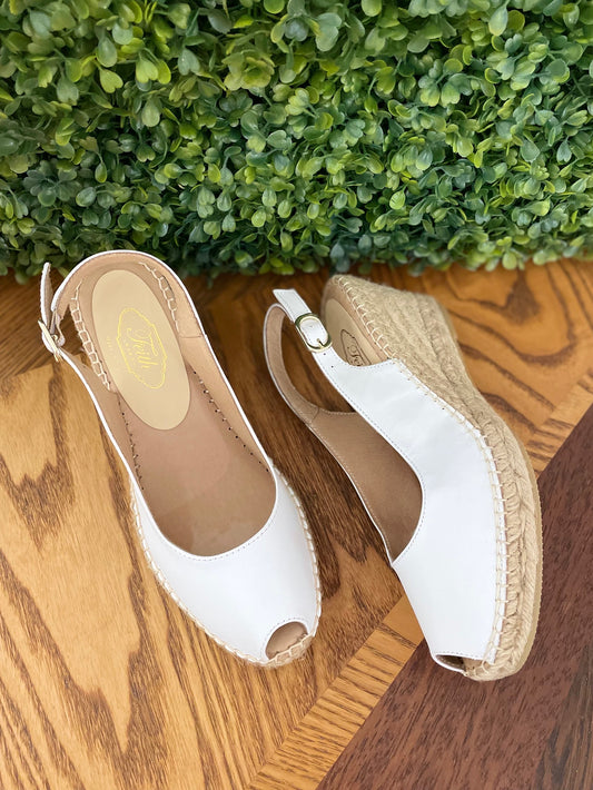 Espadrille Leather Blanc
