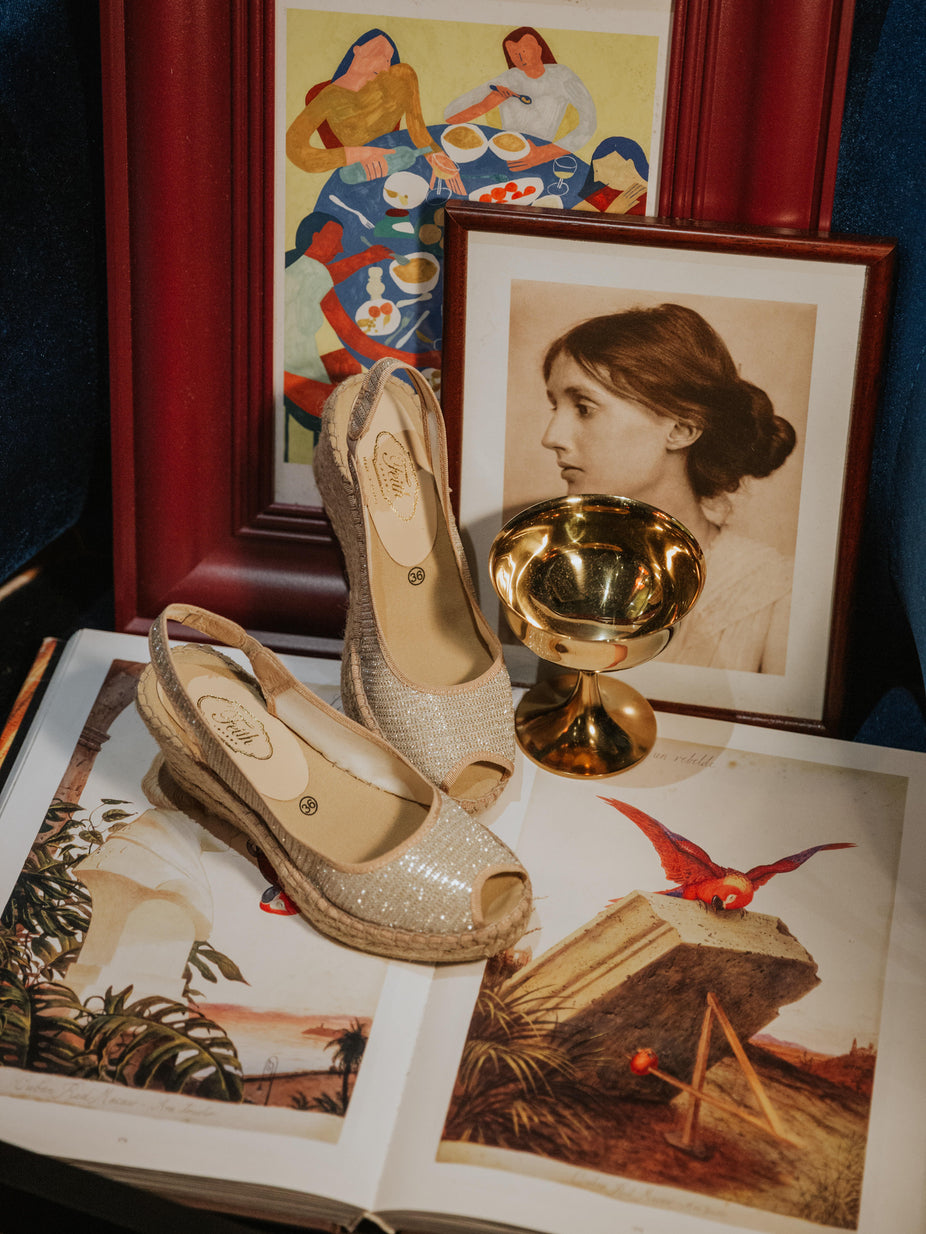 Espadrille Fabric Gold